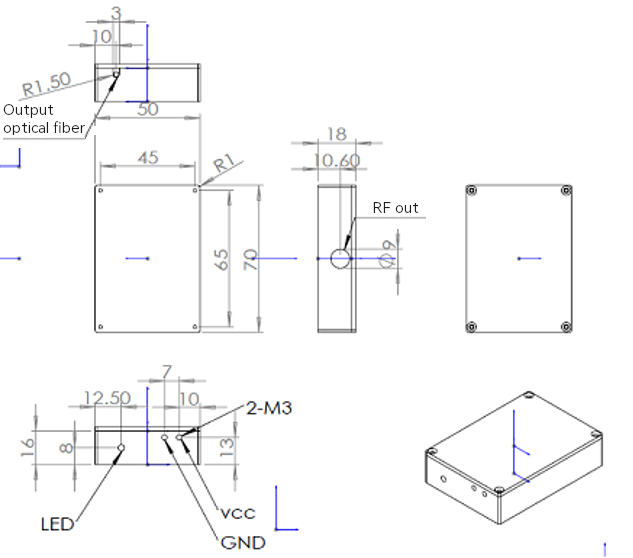 QP-PT 40GHz high-speed light detection module